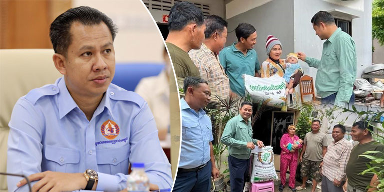 ឯកឧត្តម ឈឿន សុ​ចិត្ត ចាត់តាំង​លោក ឡាក់ ម៉េង​ធី នាំយក​អំណោយ​ជូន​ស្ត្រី​ទើប​សម្រាលកូន​ចំនួន ៤​គ្រួសារ