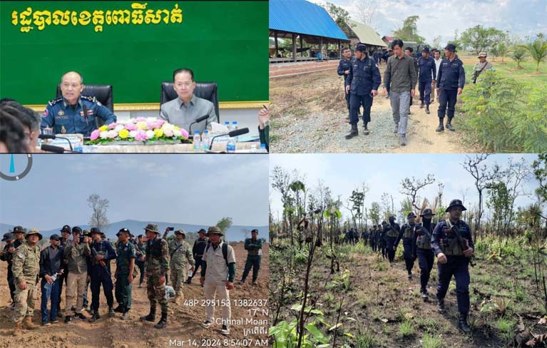 ឯកឧត្តម​បណ្ឌិត អ៊ាង សុផល្លែត រដ្ឋមន្ត្រី​ក្រសួង​បរិស្ថាន និង ឯកឧត្តម​នាយ​ឧត្ដមសេនីយ៍ សៅ សុខា មេបញ្ជាការ​កងរាជអាវុធហត្ថ​លើផ្ទៃ​ប្រទេស រួម​បញ្ជាការ​ឯកា​ភាព បានឱ្យ​អនុវត្ដ​បង្ក្រាប​បទល្មើស​ធនធាន​ធម្មជាតិ​នៅ​មូលដ្ឋាន​ខេត្ត​ពោធិ៍សាត់​