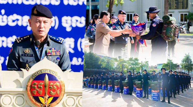 យោធិន នៃ​កងរាជអាវុធហត្ថ ដែល​ទើប​ជ្រើសរើស​ថ្មី ឆ្នាំ​២០២៤ បាន​ចេញដំណើរ ចូល​ទៅ​ហ្វឹកហ្វឺន នៅ​មជ្ឈមណ្ឌល​កងរាជអាវុធហត្ថ ភ្នំ​ជុំ​សែន​រីករាយ​!