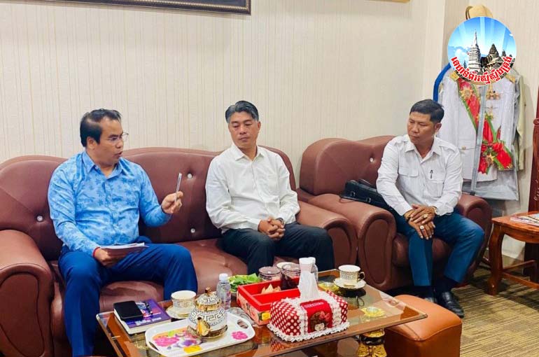 ឯកឧត្ដម​បណ្ឌិត សុខ ចាន់​ភក្ដី អនុញ្ញាត​ឱ្យ លោក​បណ្ឌិត ហោ គន្ធា ចូលជួប​សម្ដែង​ការគួរសម និង​ពិភាក្សា​ការងារ​