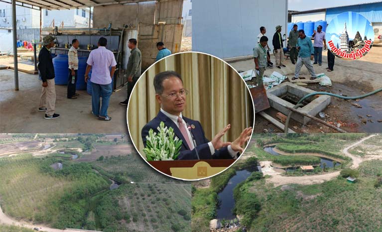 រោងចក្រ​របស់​ក្រុមហ៊ុន​កាង​ស៊ីន​ឡុង ហ្វូត កែច្នៃ​ដំណាប់​ស្វាយ​នៅ​ខេត្ត​ប៉ៃលិន ត្រូវបាន​រដ្ឋមន្ត្រី​ក្រសួង​បរិស្ថាន បញ្ជា​ឱ្យ បញ្ឈប់​បង្ហូរ​សំណល់​រាវ​ចូល​តំបន់​ទឹក​សាធារណៈ​និង​ស្តារ​បរិស្ថាន​ប្រព័ន្ធ​អូរ​ក្បាល​ឡាន​ឡើងវិញ​