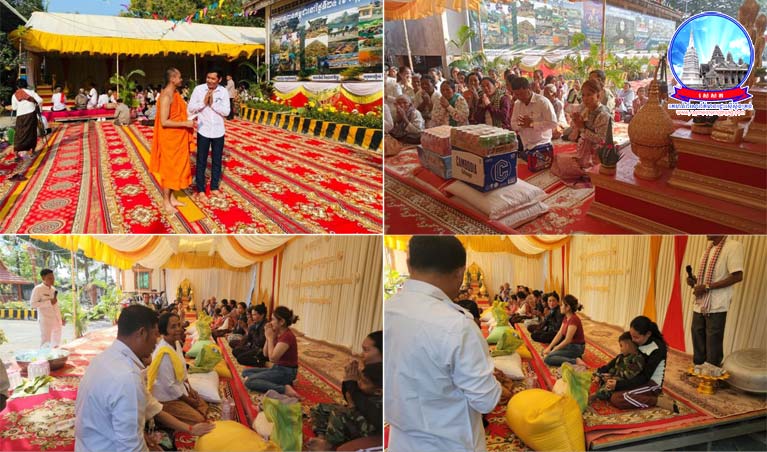 វត្តអង្គក្តី ប្រារព្ធពិធីបុណ្យទក្ខិណានុប្បទាន ឧទ្ទិស កុសលជូនបុព្វវីរៈកងទ័ពកម្ពុជា វត្តអង្គក្តី ស្ថិតនៅឃុំព្រៃវិហារ ស្រុកគងពិសី ខេត្តកំពង់ស្ពឺ