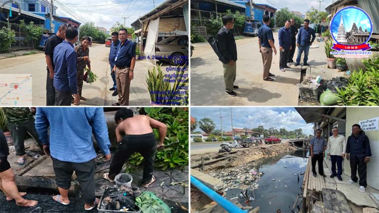 លោក សន ស៊ិន ចៅសង្កាត់ គោករកា បានដឹកនាំកម្លាំងចុះពិនិត្យលូរំដោះទឹក និងស្តារសំអាតប៊ីហ្គាលូ ដែលមានការកកស្ទះ នៅភូមិកប់ស្រូវធំ..!